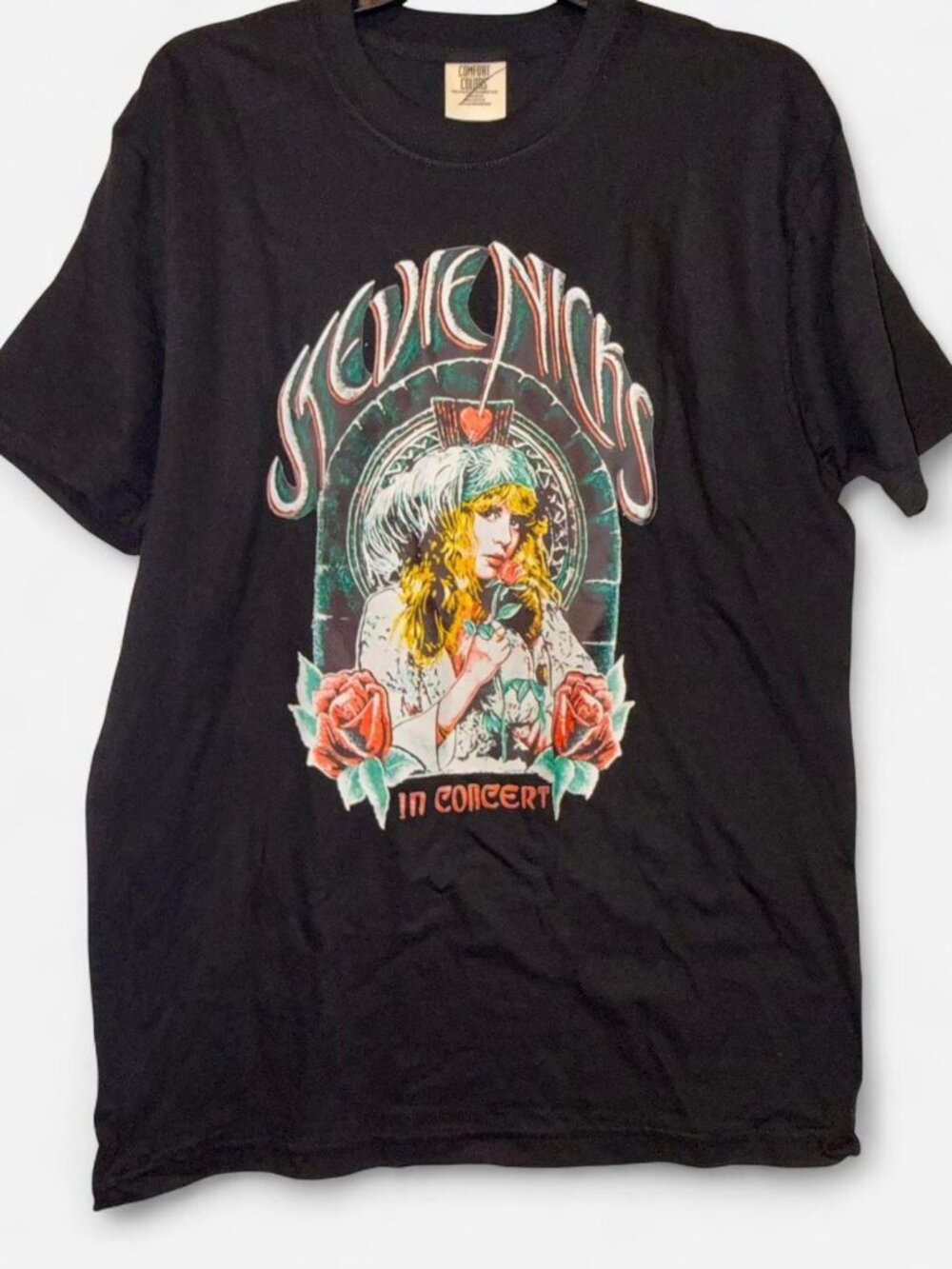 Stevie Nicks In Concert Graphic Tee Small Black Band Shirt - Picture 2 of 2